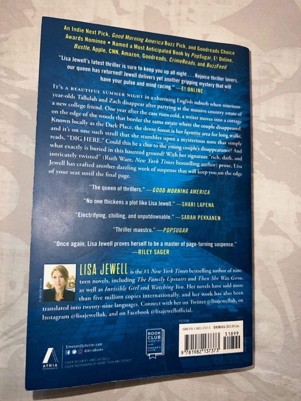 Lisa Jewell - The Night She Disappeared (Blue & Yellow Paperback) - Picture 2 of 2